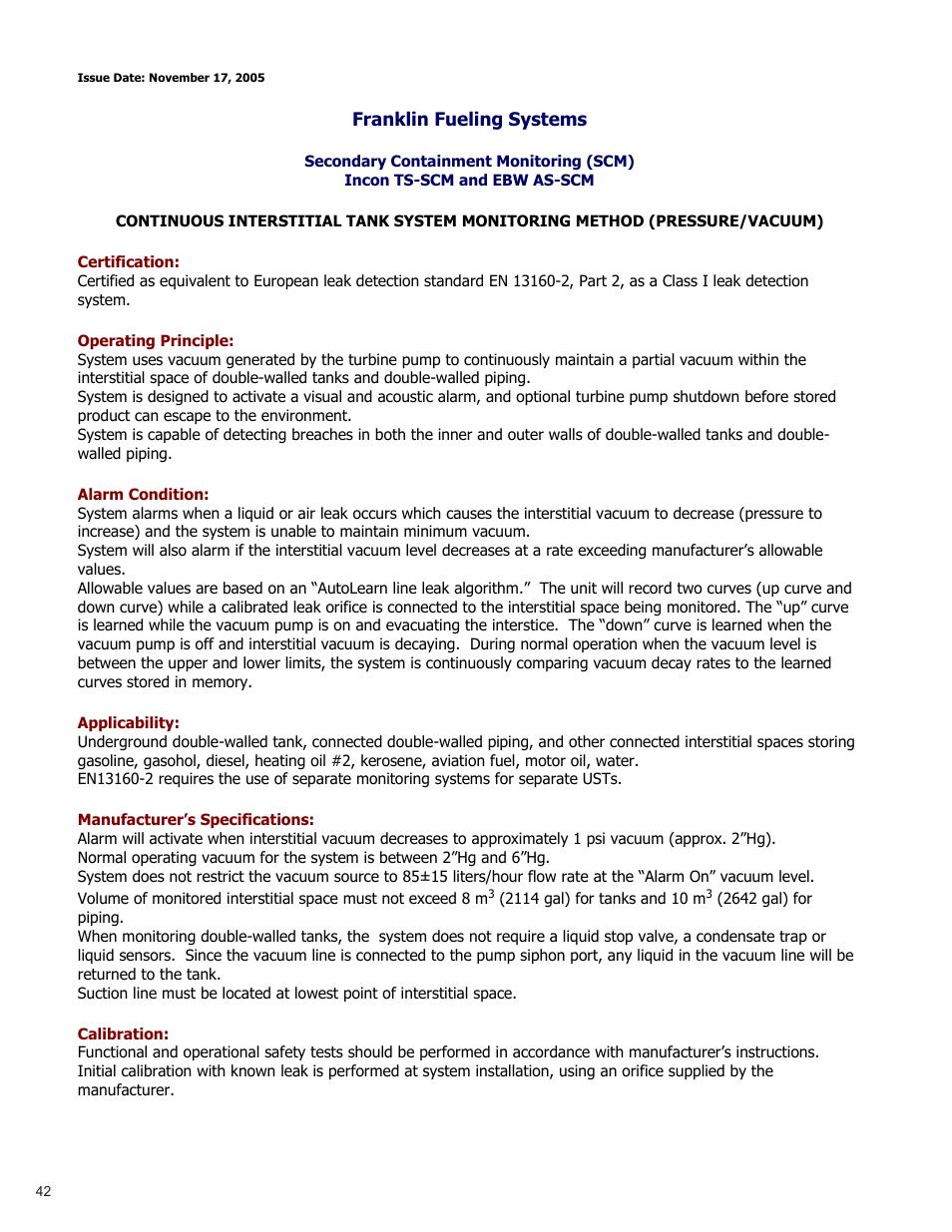 Franklin Fueling Systems TS 550 evo Fuel Management System Operators Guide User Manual | Page 46 / 48