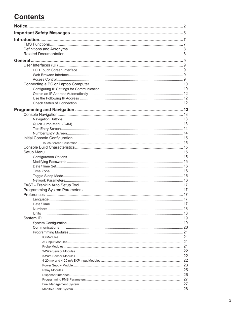 Franklin Fueling Systems TS 550 evo Fuel Management System Programming Guide User Manual | Page 3 / 54