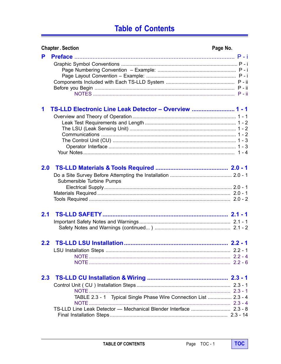 Franklin Fueling Systems TS-LLD Installation Manual User Manual | Page 3 / 86