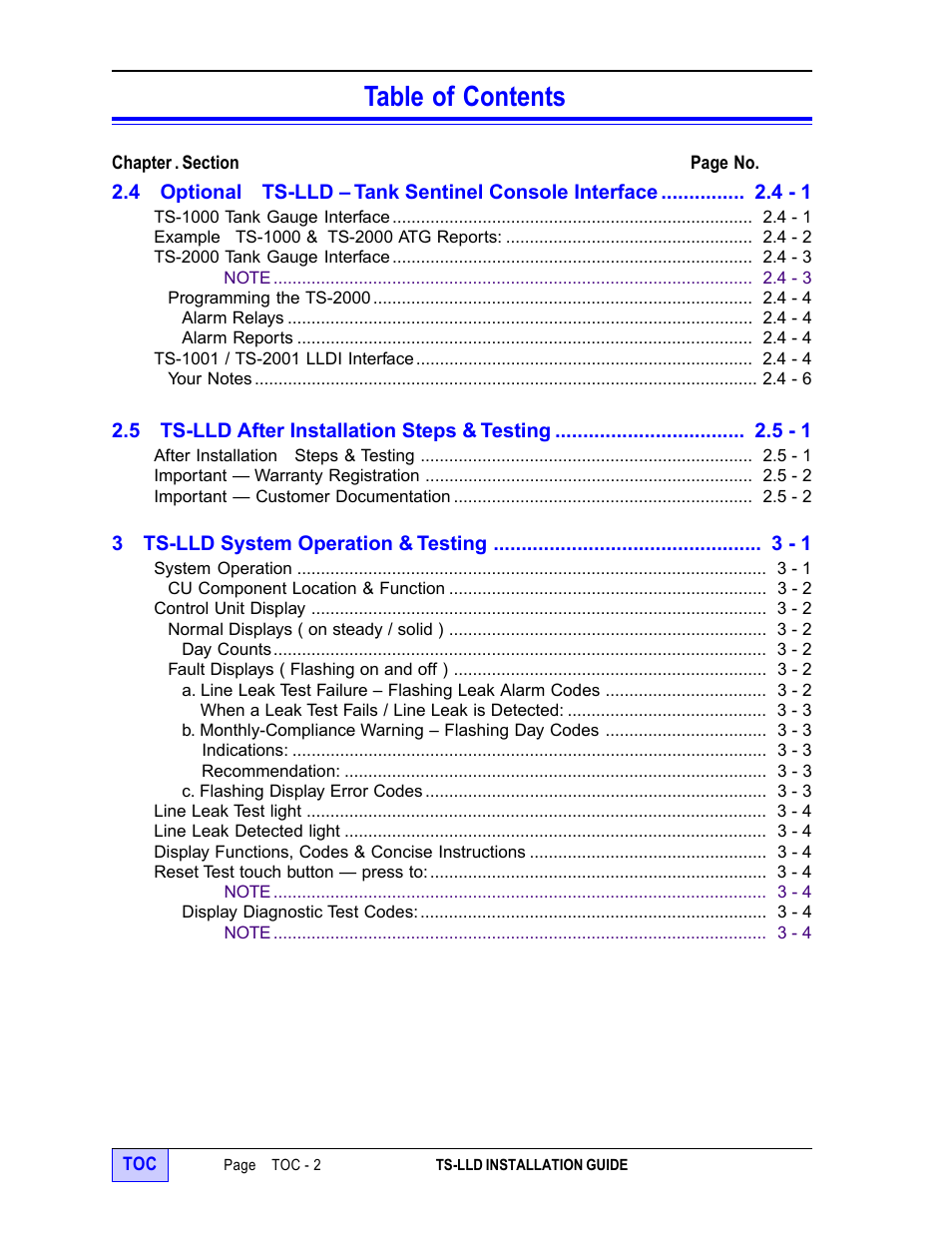 Franklin Fueling Systems TS-LLD Installation Manual User Manual | Page 4 / 86