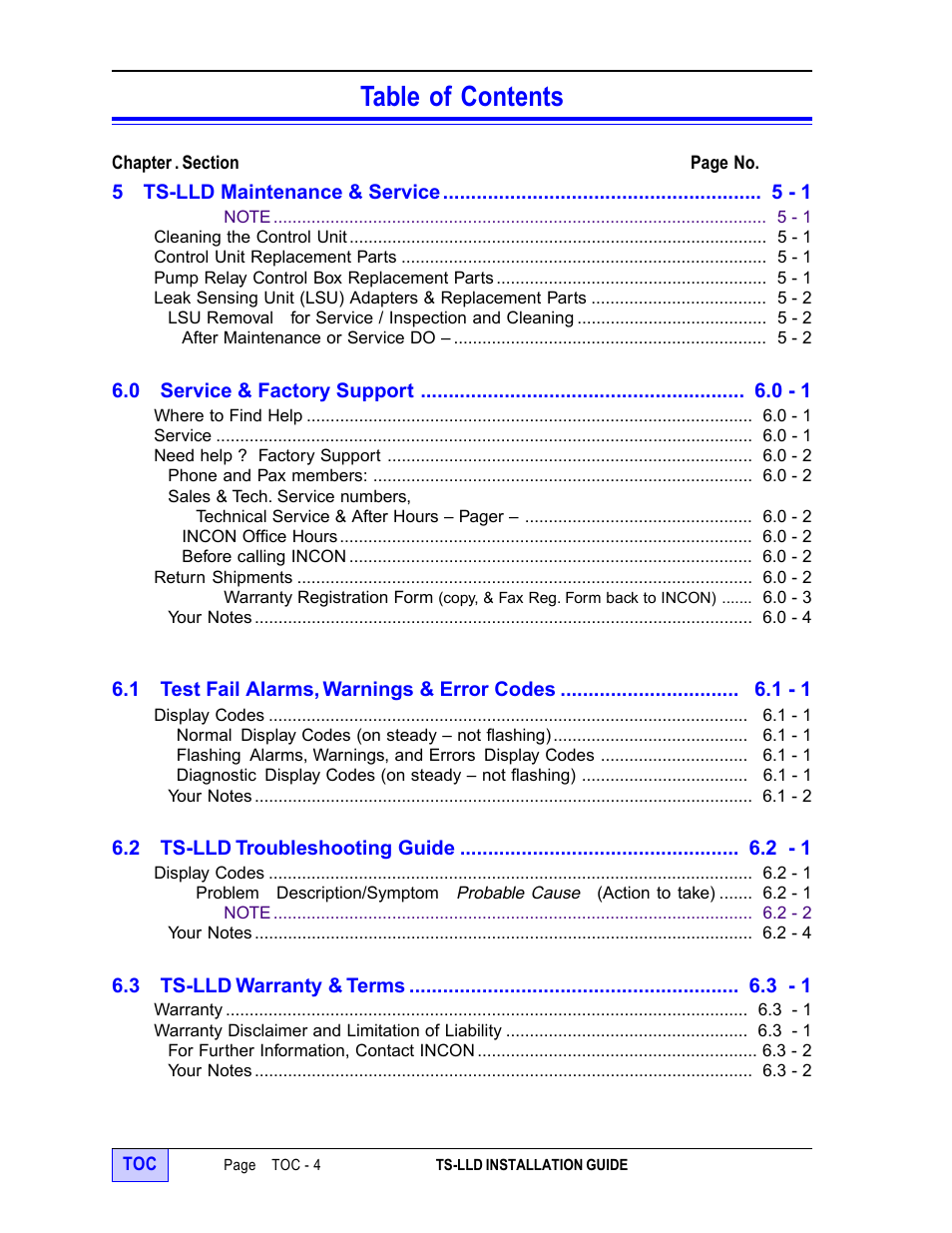 Franklin Fueling Systems TS-LLD Installation Manual User Manual | Page 6 / 86