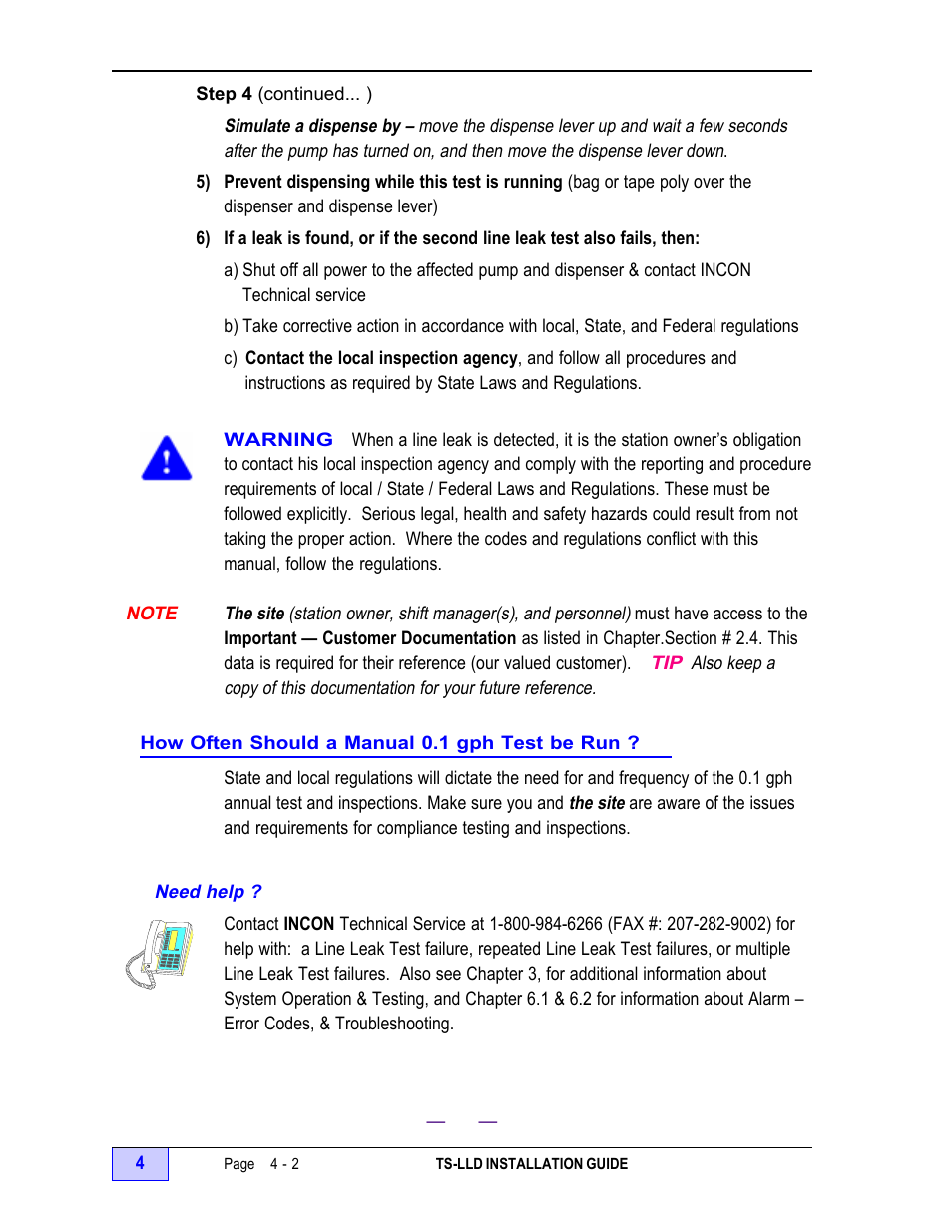 Note - 2, Need help ? - 2 | Franklin Fueling Systems TS-LLD Installation Manual User Manual | Page 66 / 86