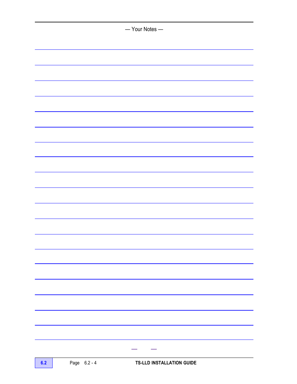 Your notes - 4 | Franklin Fueling Systems TS-LLD Installation Manual User Manual | Page 78 / 86