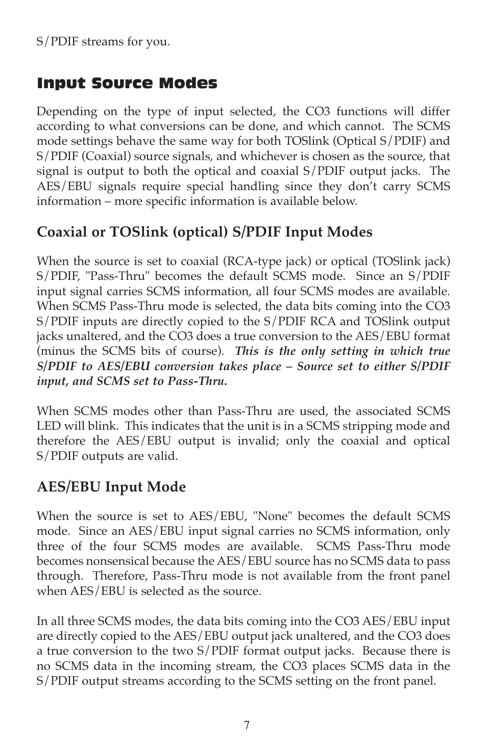 M-AUDIO CO3 User Manual | Page 7 / 8