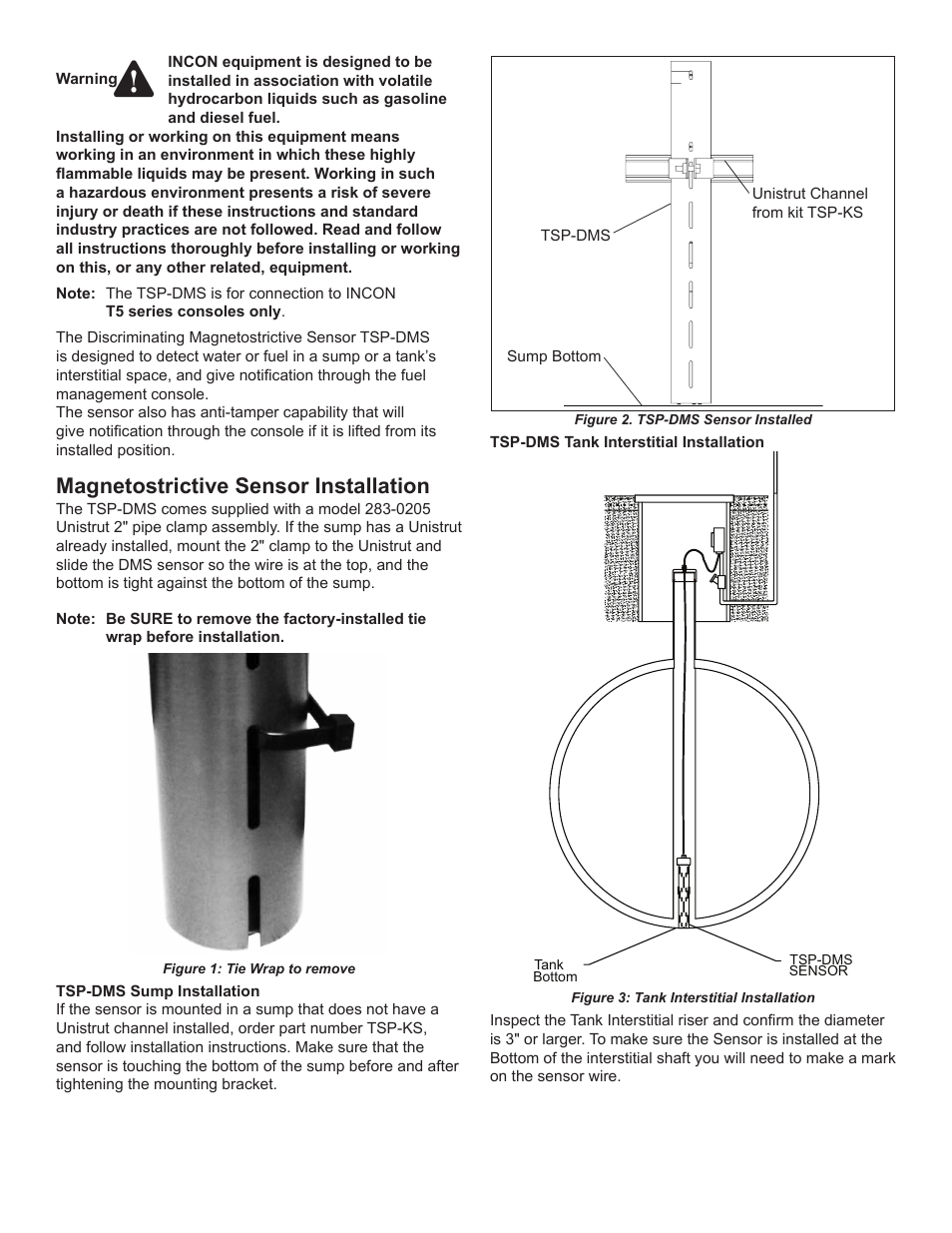 Magnetostrictive sensor installation | Franklin Fueling Systems TSP-DMS User Manual | Page 2 / 4
