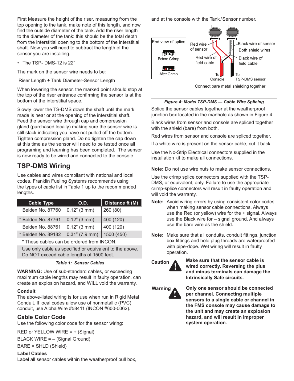 Tsp-dms wiring | Franklin Fueling Systems TSP-DMS User Manual | Page 3 / 4