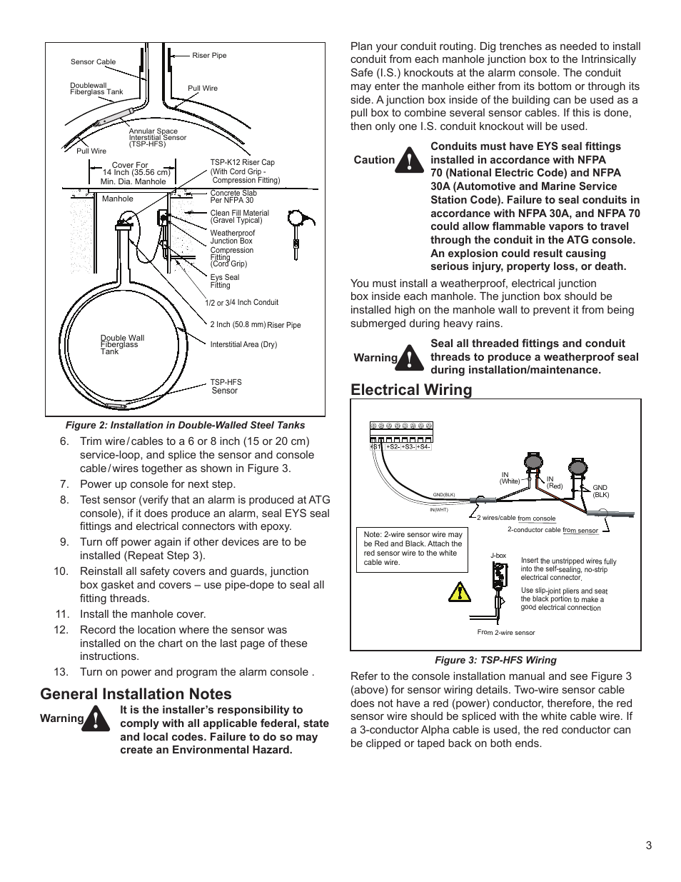 Electrical wiring | Franklin Fueling Systems TSP-HFS User Manual | Page 3 / 4