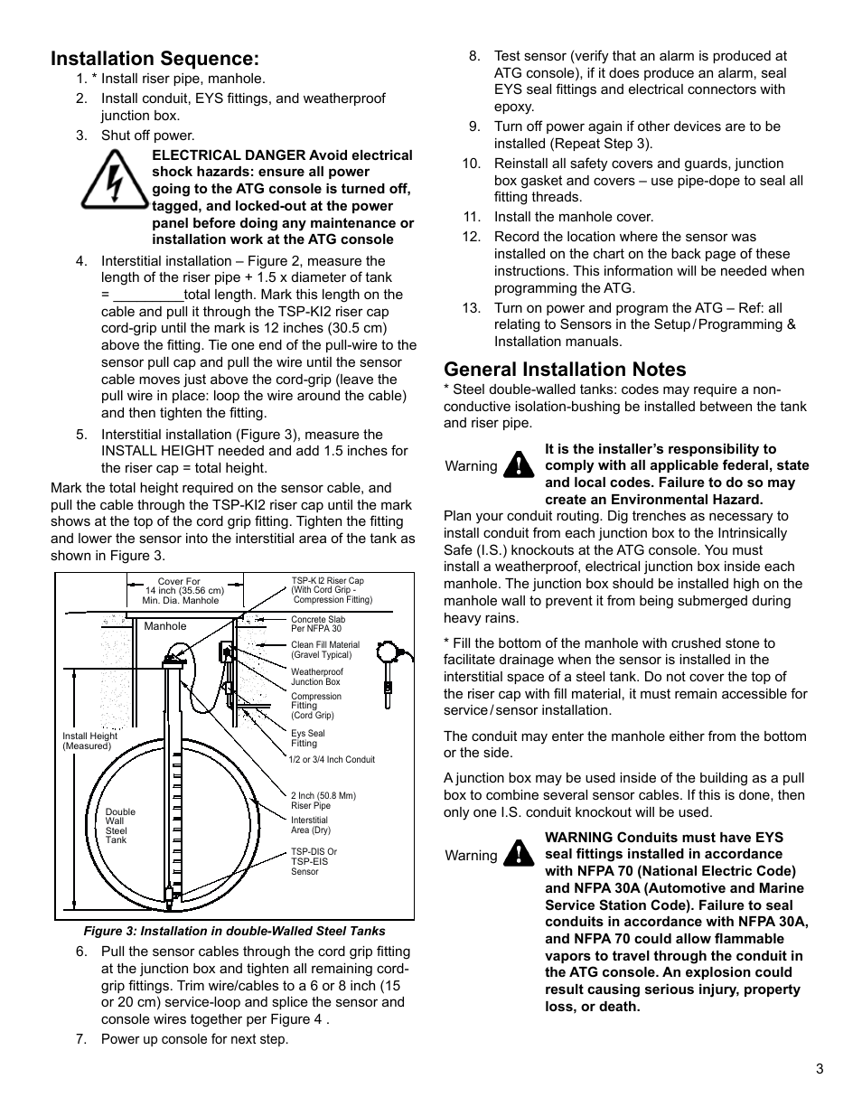 Installation sequence | Franklin Fueling Systems TSP-DIS User Manual | Page 3 / 4