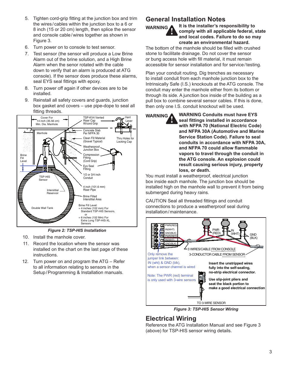 Electrical wiring | Franklin Fueling Systems TSP-HIS User Manual | Page 3 / 4