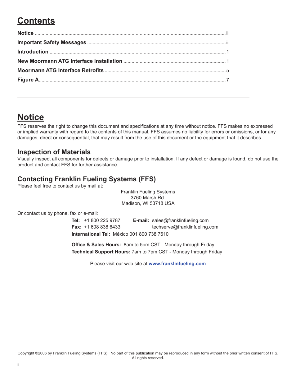 Franklin Fueling Systems ATG Moormann Interface User Manual | Page 2 / 12