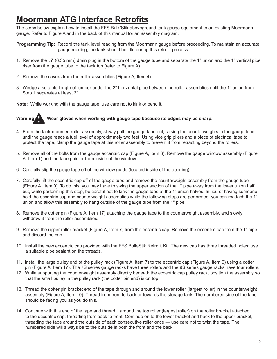 Moormann atg interface retrofits | Franklin Fueling Systems ATG Moormann Interface User Manual | Page 9 / 12