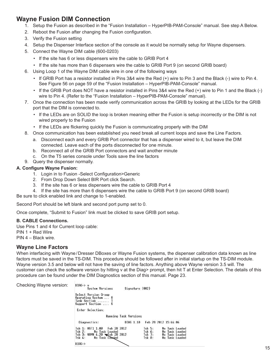 Wayne fusion dim connection | Franklin Fueling Systems TS-DIM User Manual | Page 15 / 30