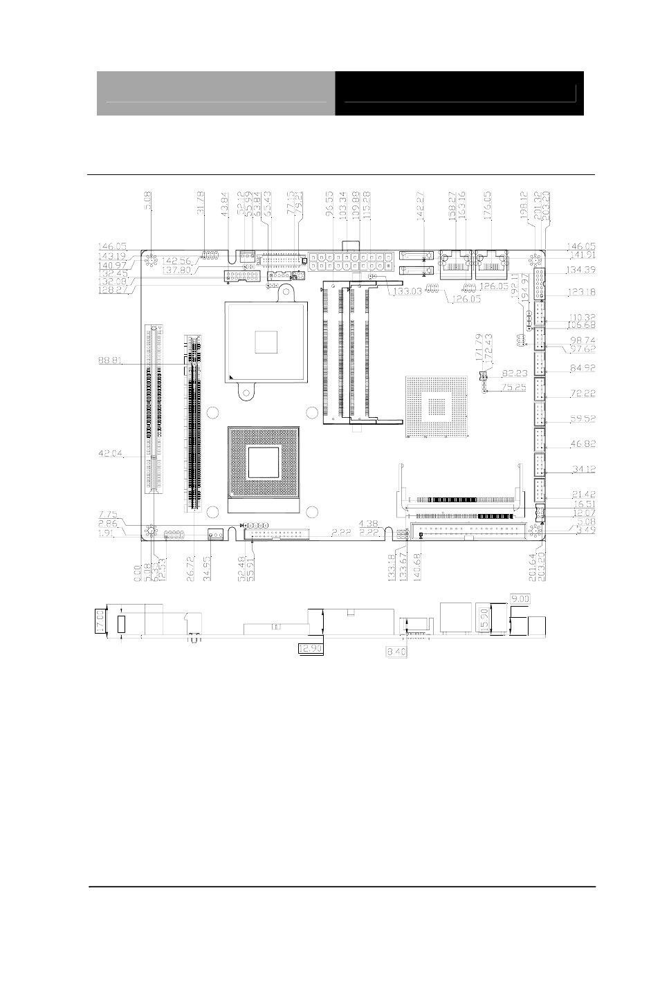 3 mechanical drawing | AAEON PCM-9452 User Manual | Page 18 / 64