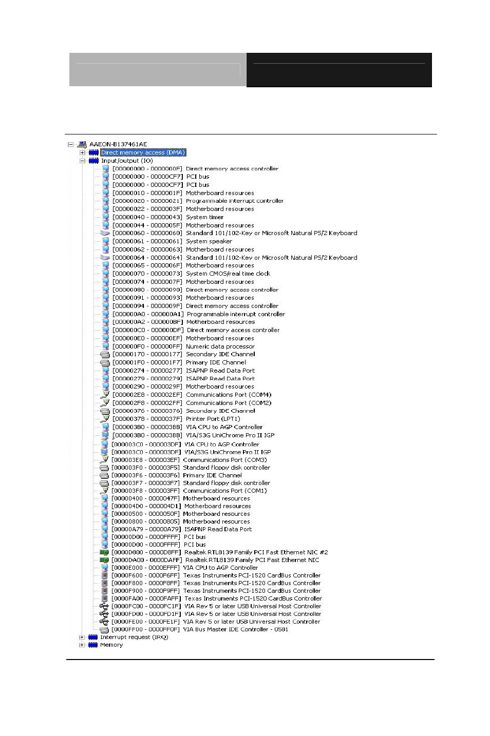 AAEON PCM-8120 User Manual | Page 65 / 71