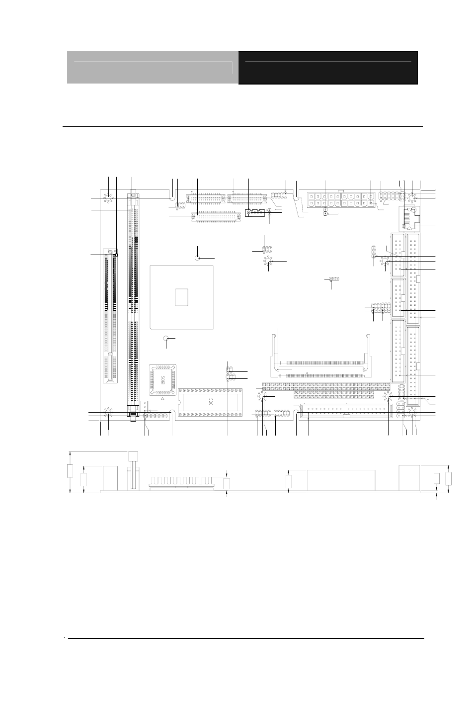 3 mechanical drawing component side, Chapter 2 quick installation guide | AAEON PCM-5895 Rev.A User Manual | Page 17 / 78