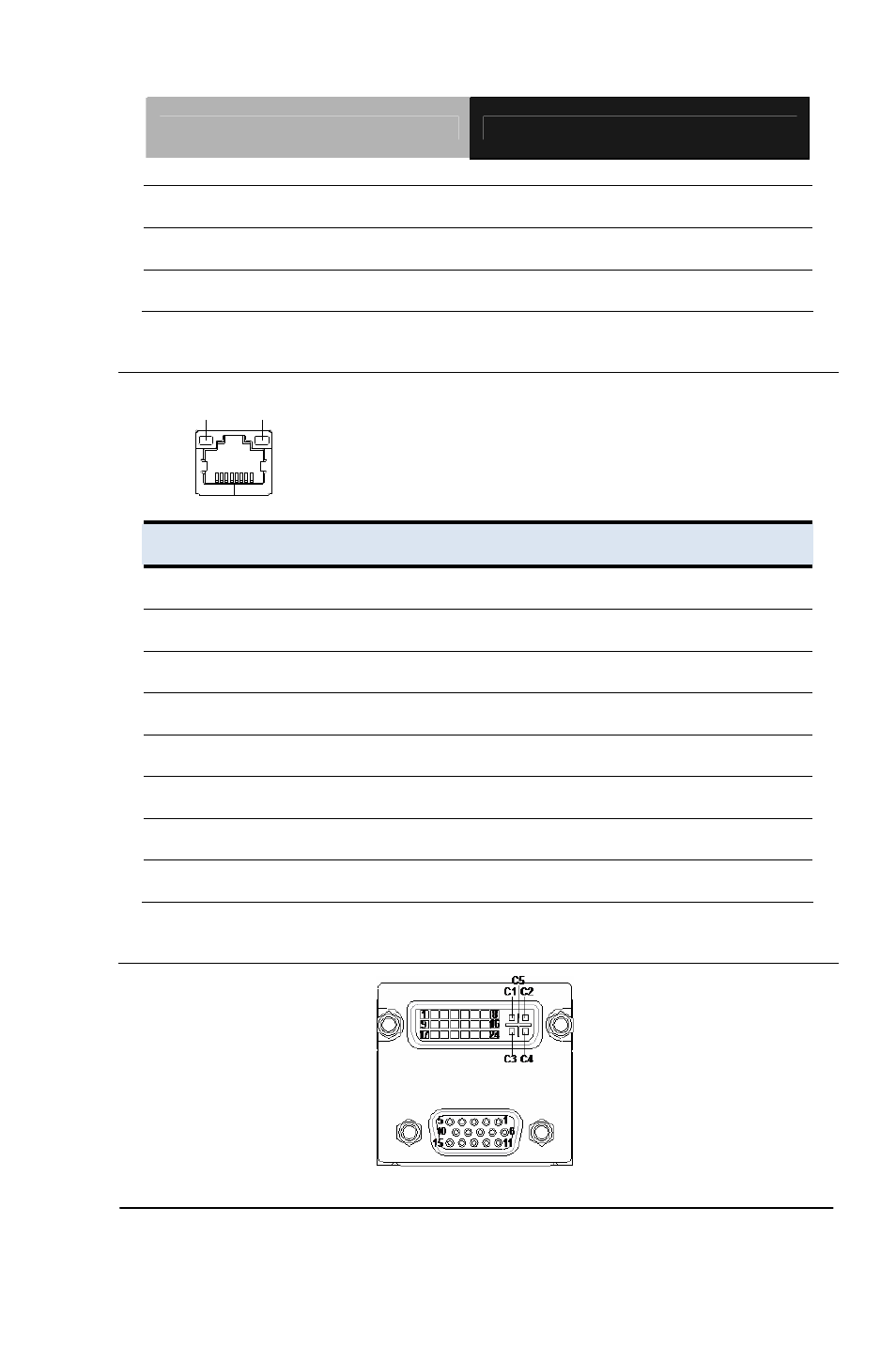 48 vga & dvi-i connector (dvi+vga3) | AAEON EPIC-HD07 User Manual | Page 58 / 97