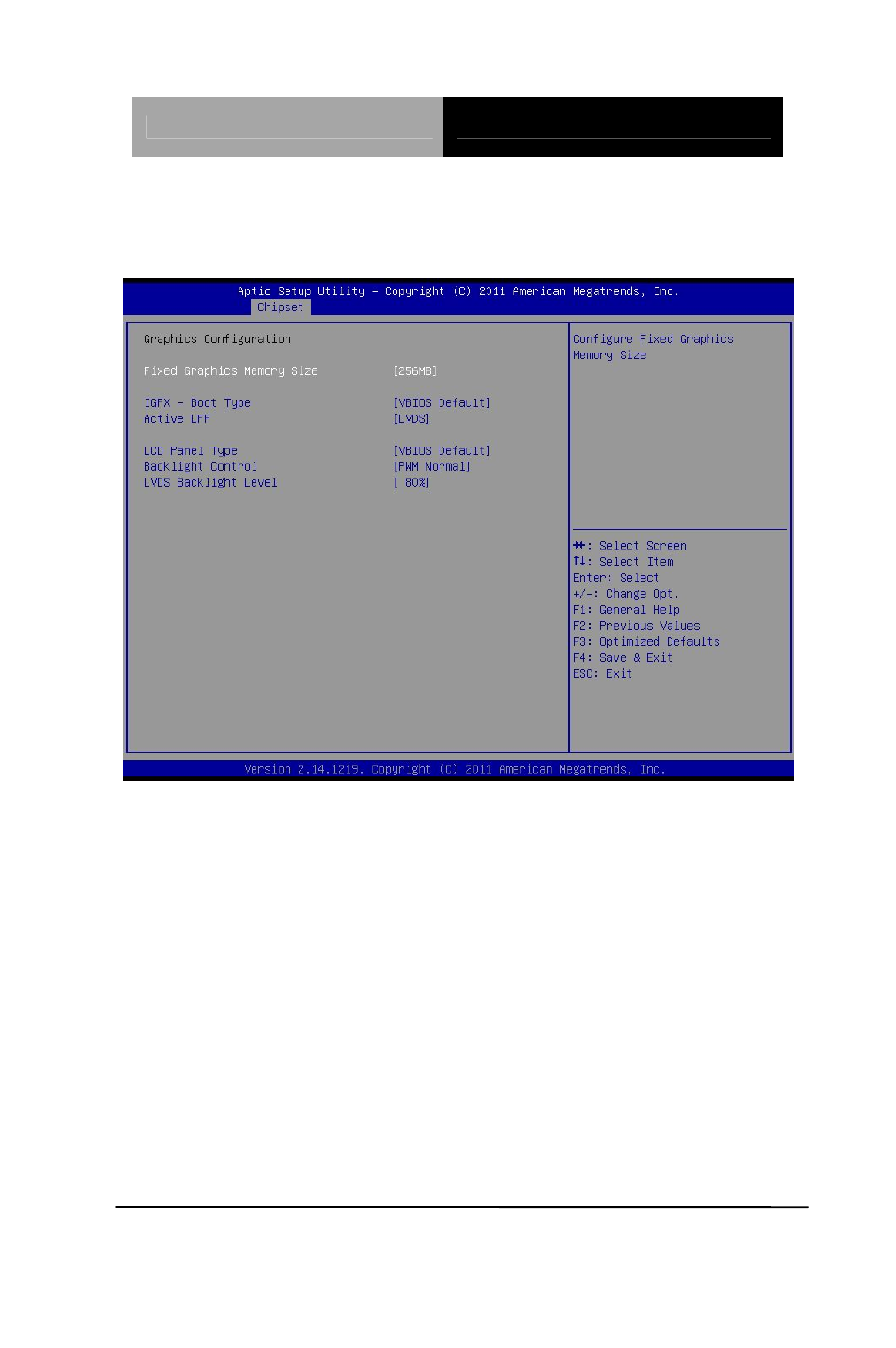 Graphics configuration | AAEON PFM-CVS Rev.B User Manual | Page 72 / 123
