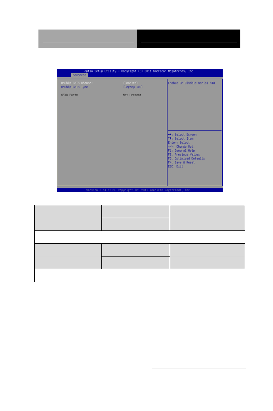 Sata configuration | AAEON GENE-HD05 User Manual | Page 63 / 116