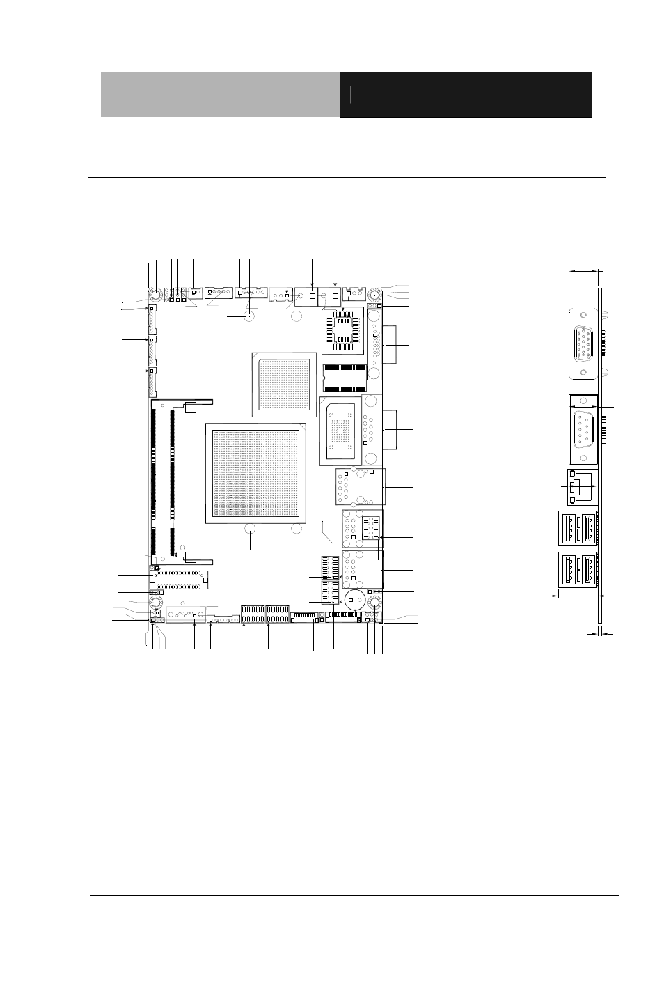 3 mechanical drawing component side, Chapter 2 quick installation guide | AAEON GENE-U15B User Manual | Page 17 / 60