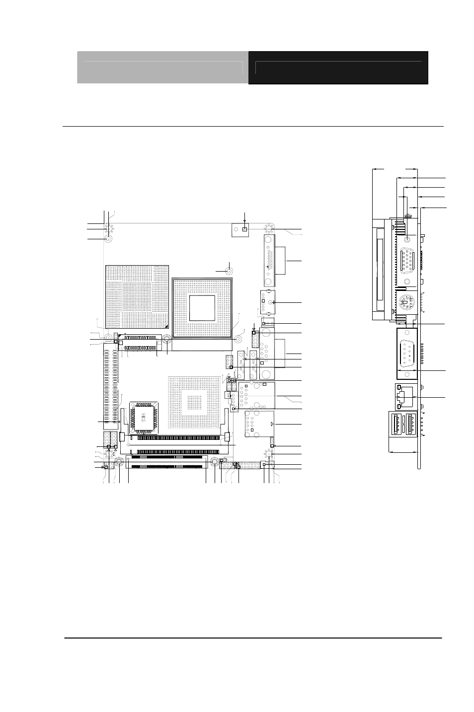 3 mechanical drawing component side, Chapter 2 quick installation guide | AAEON GENE-9310 User Manual | Page 17 / 61