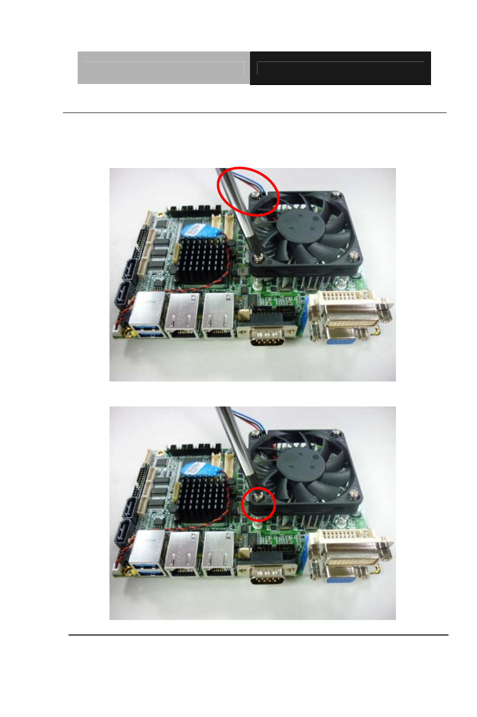 49 cooler & fan installations | AAEON GENE-QM67 User Manual | Page 40 / 89