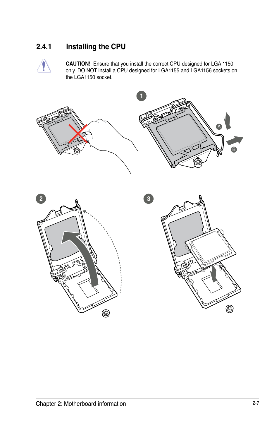 1 installing the cpu, Installing the cpu -7 | AAEON IMBA-Q87A User Manual | Page 15 / 52