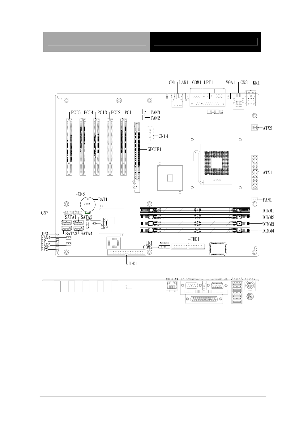 2 location of connectors and jumpers | AAEON IMBA-880 Rev.B User Manual | Page 15 / 54