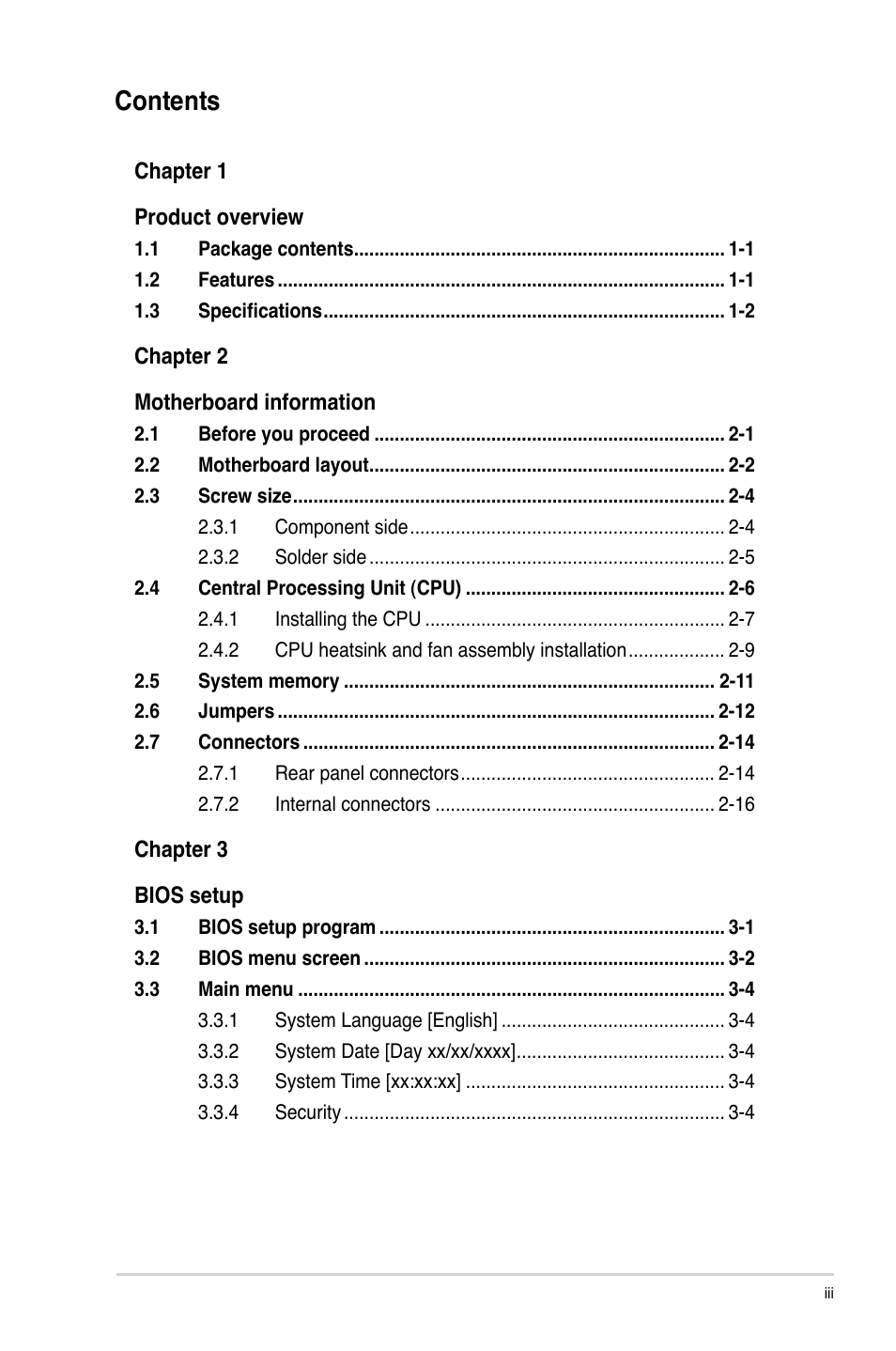 AAEON IMBA-H61A User Manual | Page 3 / 50