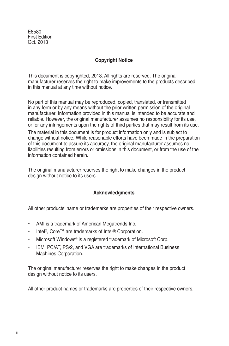 AAEON EMB-H81A User Manual | Page 2 / 51