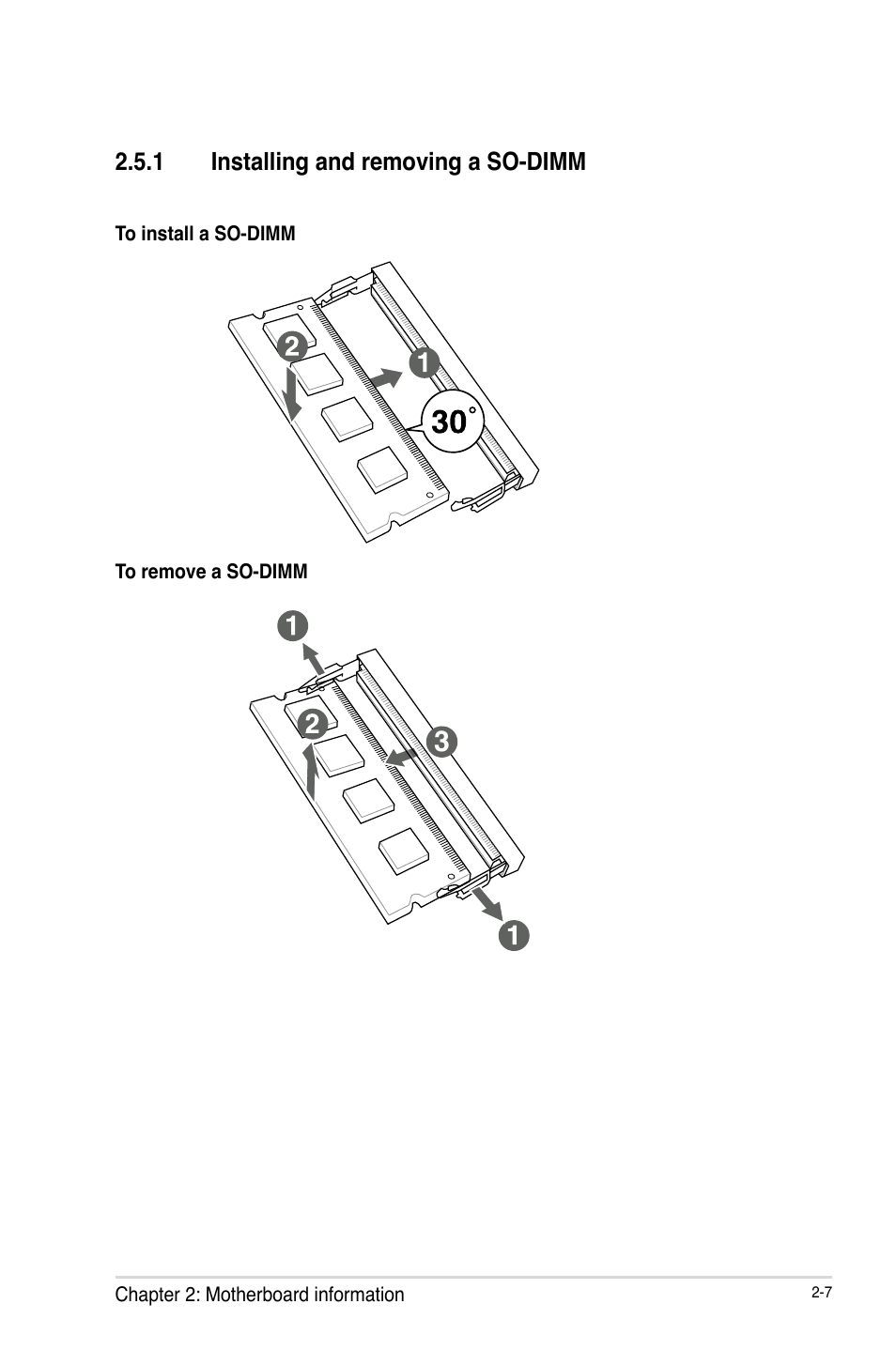 1 installing and removing a so-dimm, Installing and removing a so-dimm -7 | AAEON EMB-BT1 User Manual | Page 15 / 58
