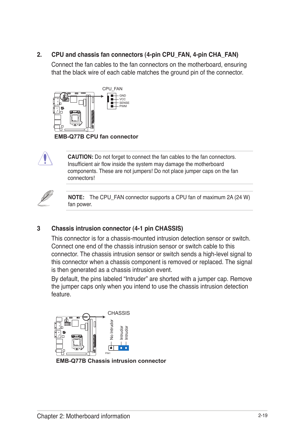 Chapter 2: motherboard information | AAEON EMB-Q77B User Manual | Page 27 / 44