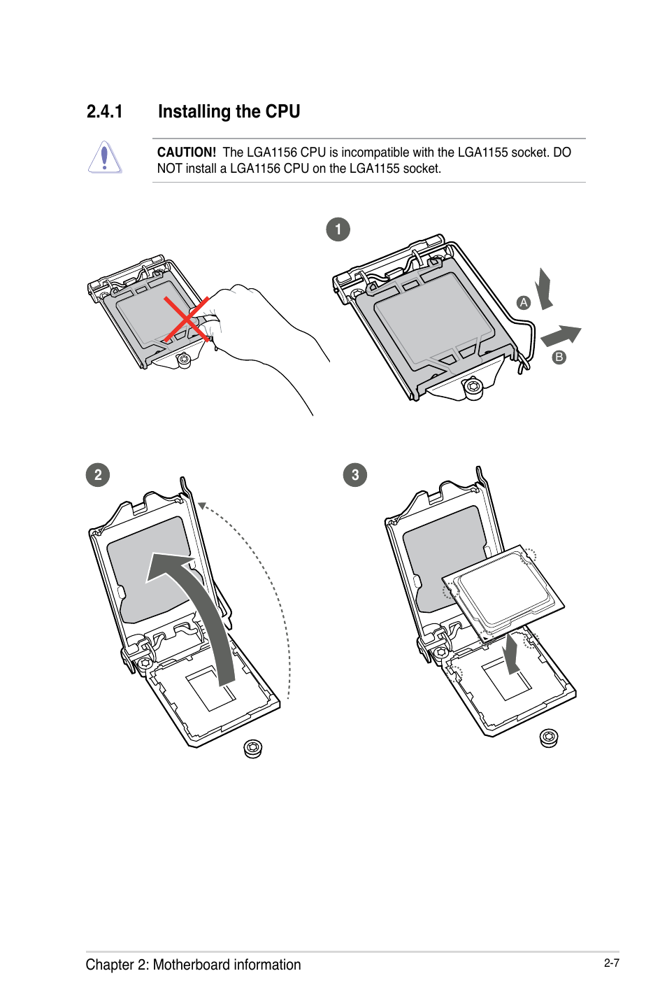 1 installing the cpu, Installing the cpu -7 | AAEON EMB-Q77A User Manual | Page 15 / 62