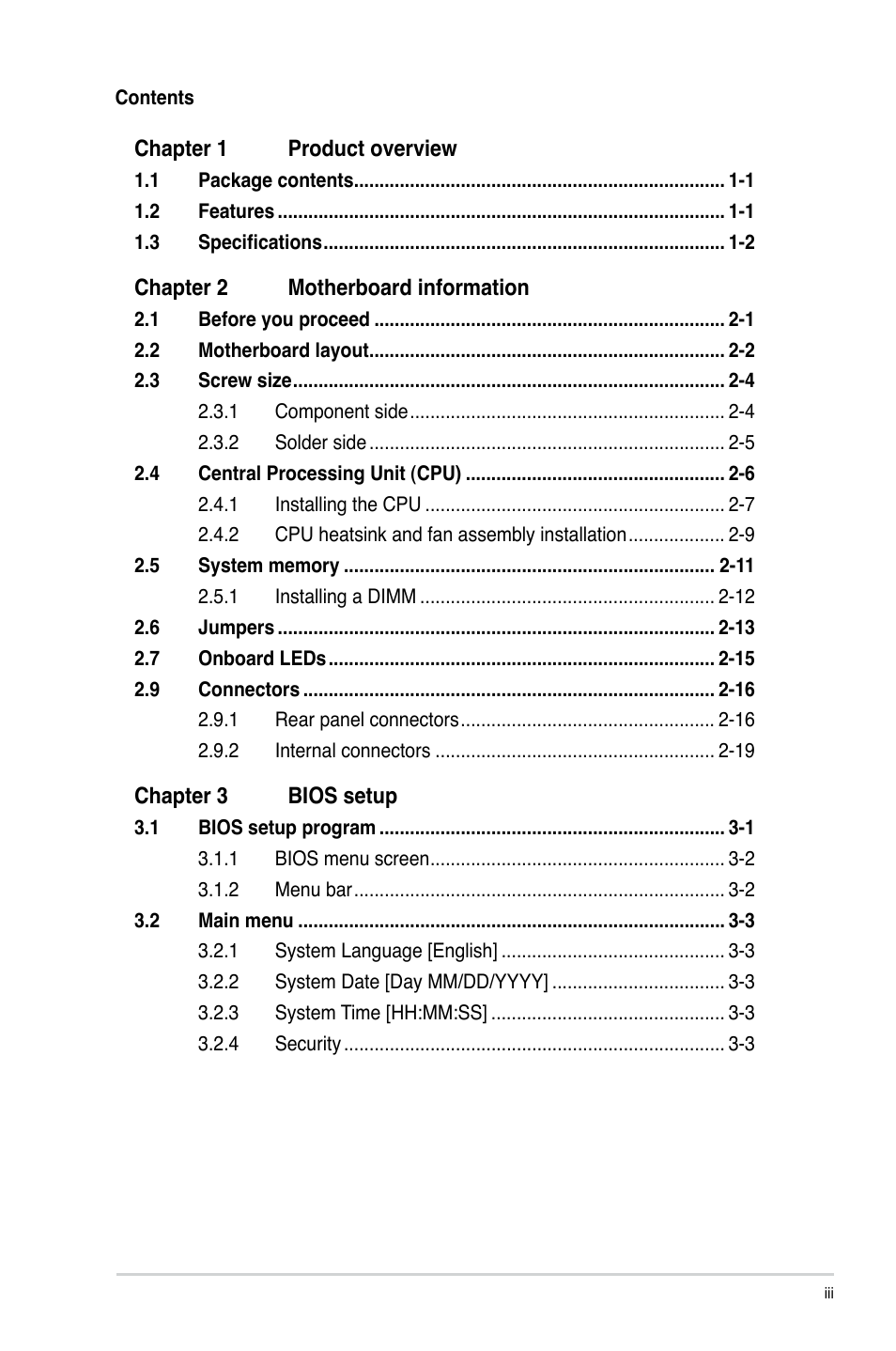 AAEON EMB-Q77A User Manual | Page 3 / 62