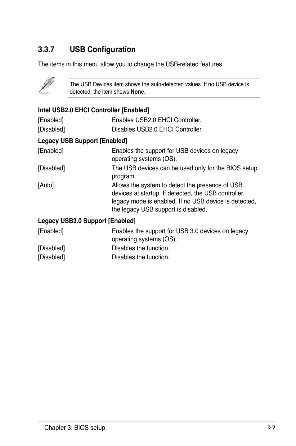 7 usb configuration, Usb configuration -9 | AAEON EMB-Q77A User Manual | Page 45 / 62