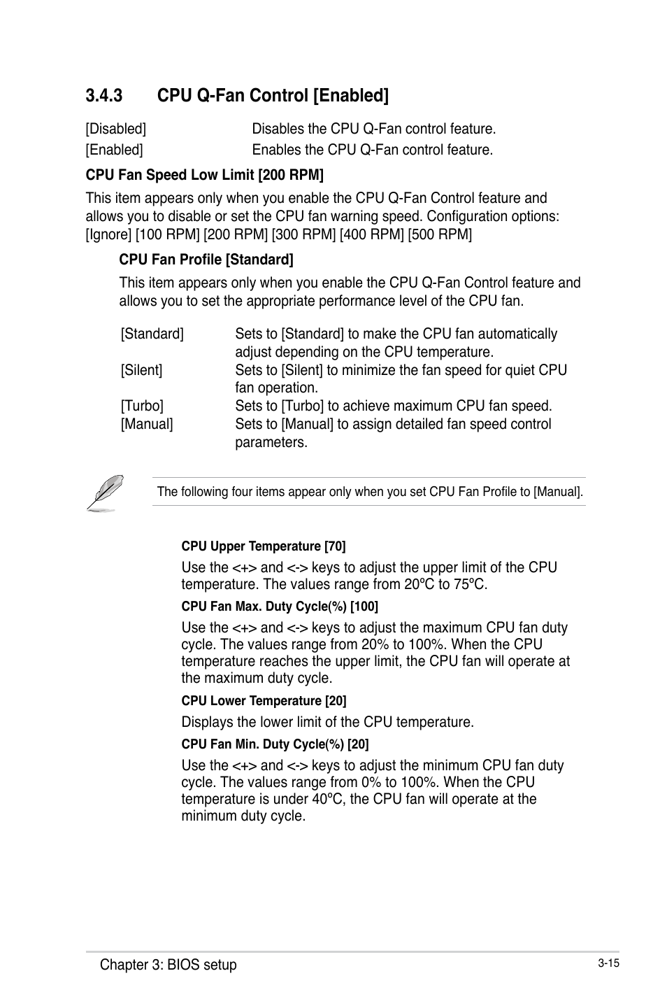 3 cpu q-fan control [enabled, Cpu q-fan control [enabled] -15 | AAEON EMB-Q77A User Manual | Page 51 / 62