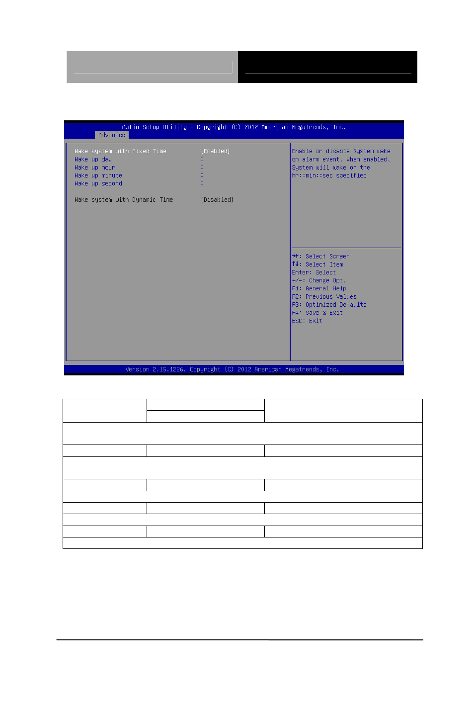 S5 rtc wake settings (fixed time) options summary | AAEON EMB-A70M User Manual | Page 44 / 92