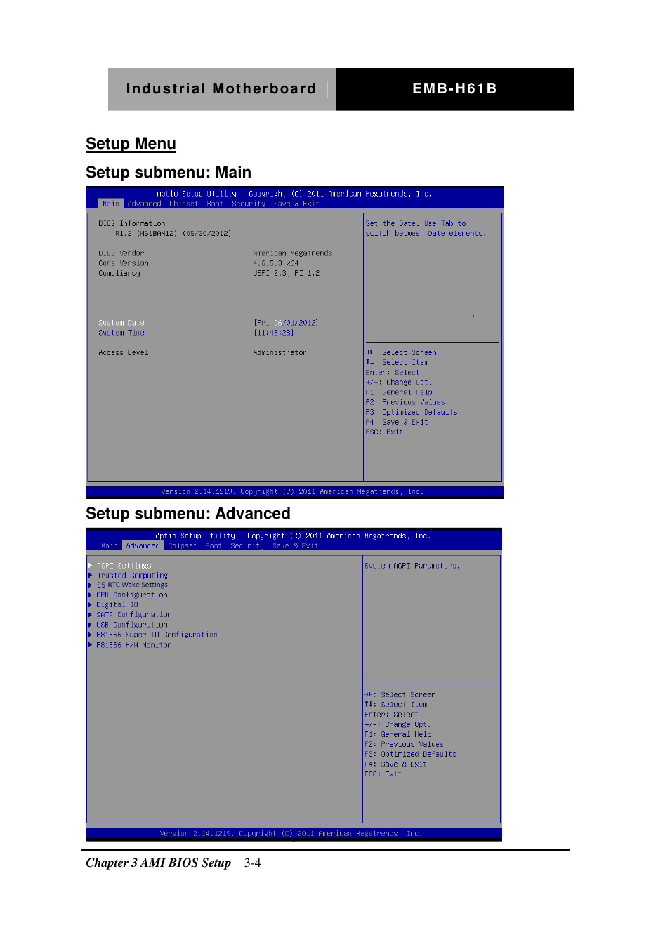 AAEON EMB-H61B User Manual | Page 29 / 81