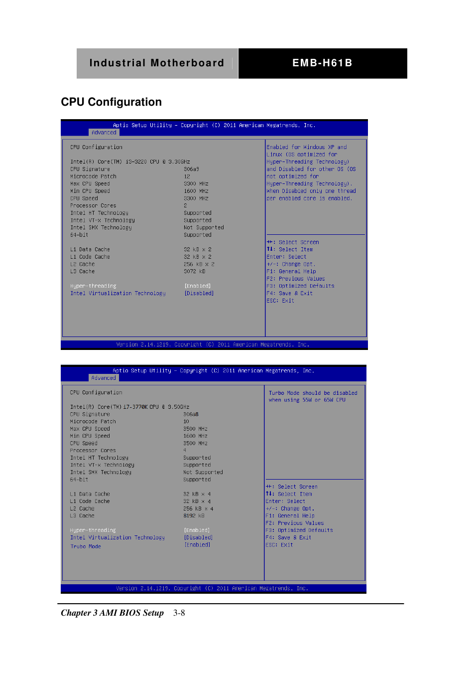 AAEON EMB-H61B User Manual | Page 33 / 81