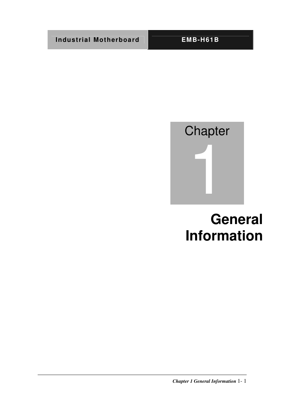 AAEON EMB-H61B User Manual | Page 7 / 81