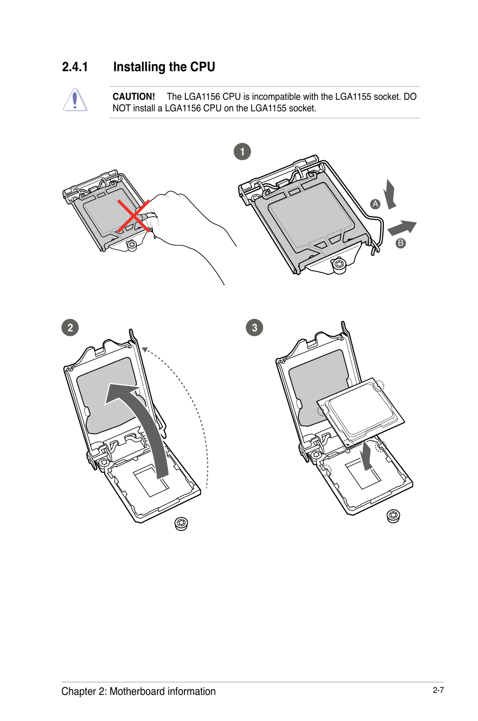 1 installing the cpu | AAEON EMB-B75A User Manual | Page 15 / 48