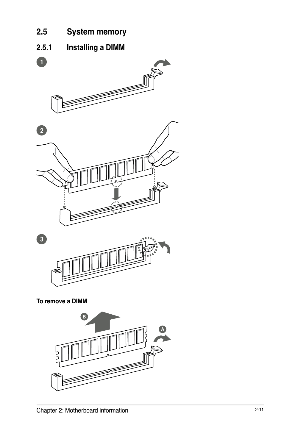 1 installing a dimm | AAEON EMB-B75A User Manual | Page 19 / 48