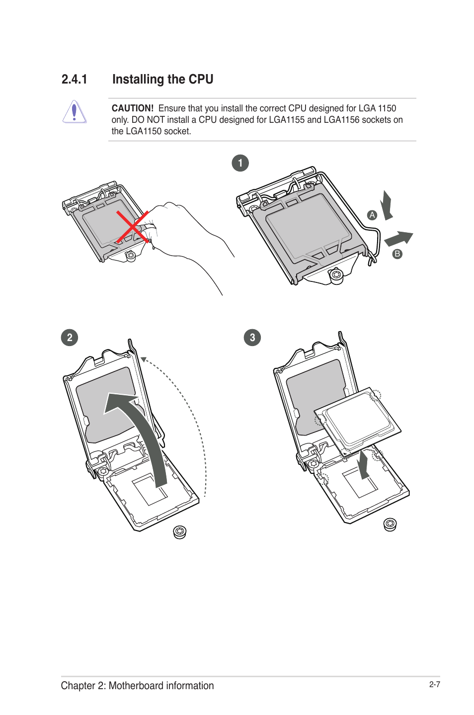 1 installing the cpu, Installing the cpu -7 | AAEON IMBM-Q87A User Manual | Page 15 / 48