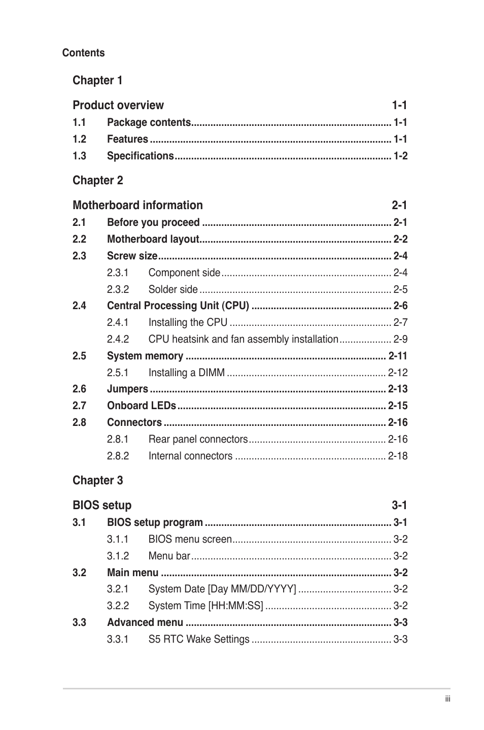 AAEON IMBM-Q87A User Manual | Page 3 / 48