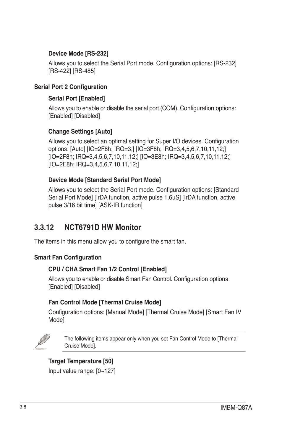 12 nct6791d hw monitor, 12 nct6791d hw monitor -8 | AAEON IMBM-Q87A User Manual | Page 38 / 48