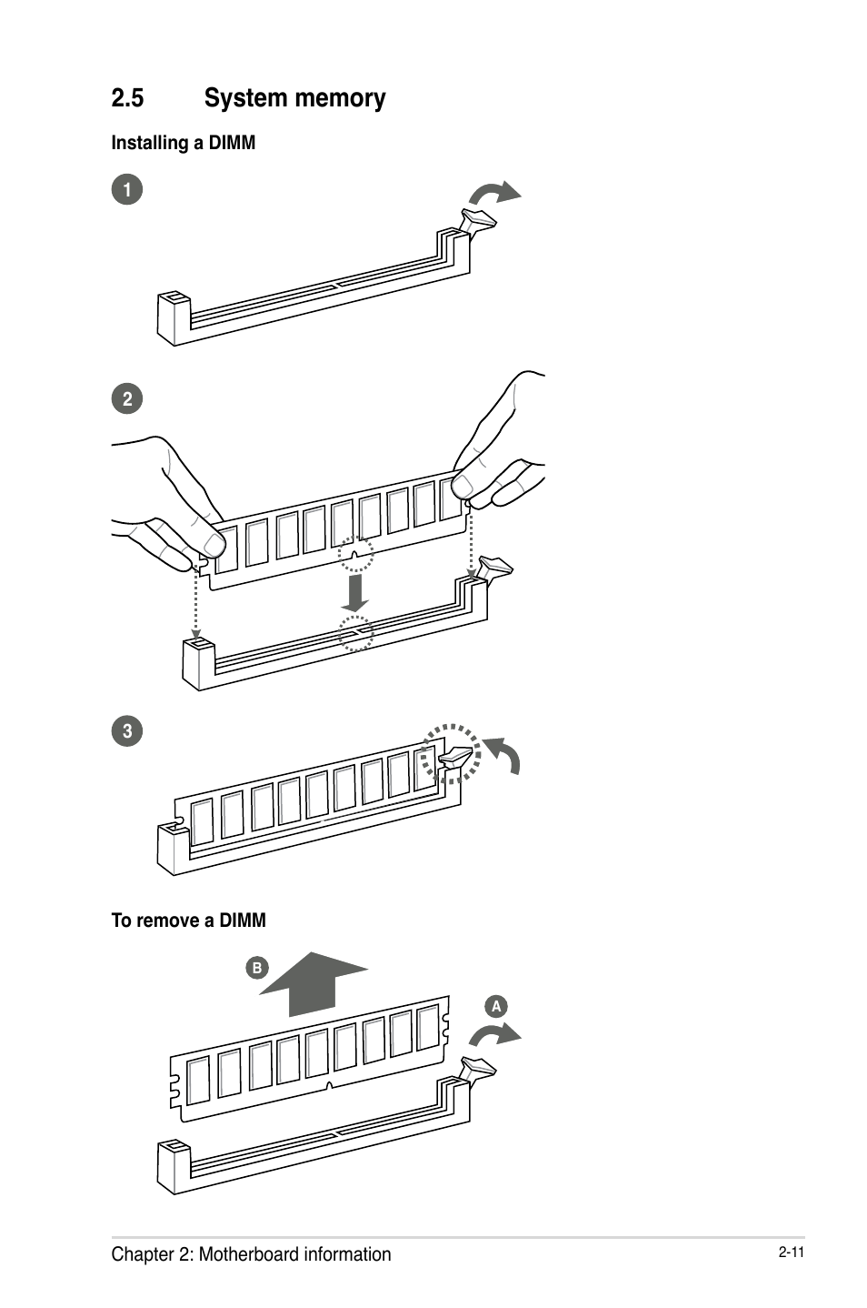 5 system memory, System memory -11 | AAEON IMBM-H61B User Manual | Page 19 / 52