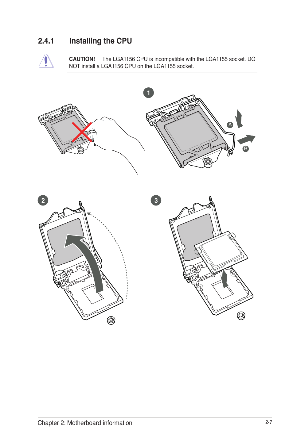 1 installing the cpu, Installing the cpu -7 | AAEON IMBM-H61A User Manual | Page 15 / 52