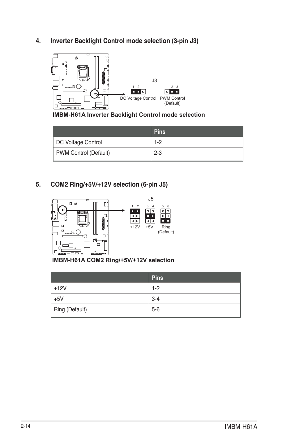 Imbm-h61a | AAEON IMBM-H61A User Manual | Page 22 / 52