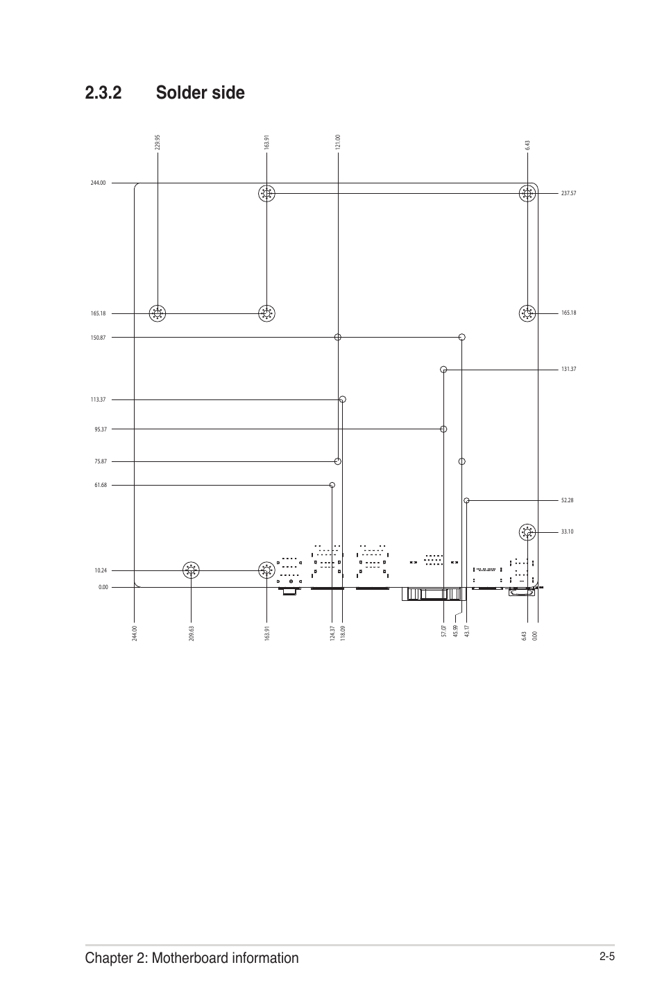 2 solder side, Solder side -5, Solder side | Chapter 2: motherboard information | AAEON IMBM-Q67A User Manual | Page 13 / 56