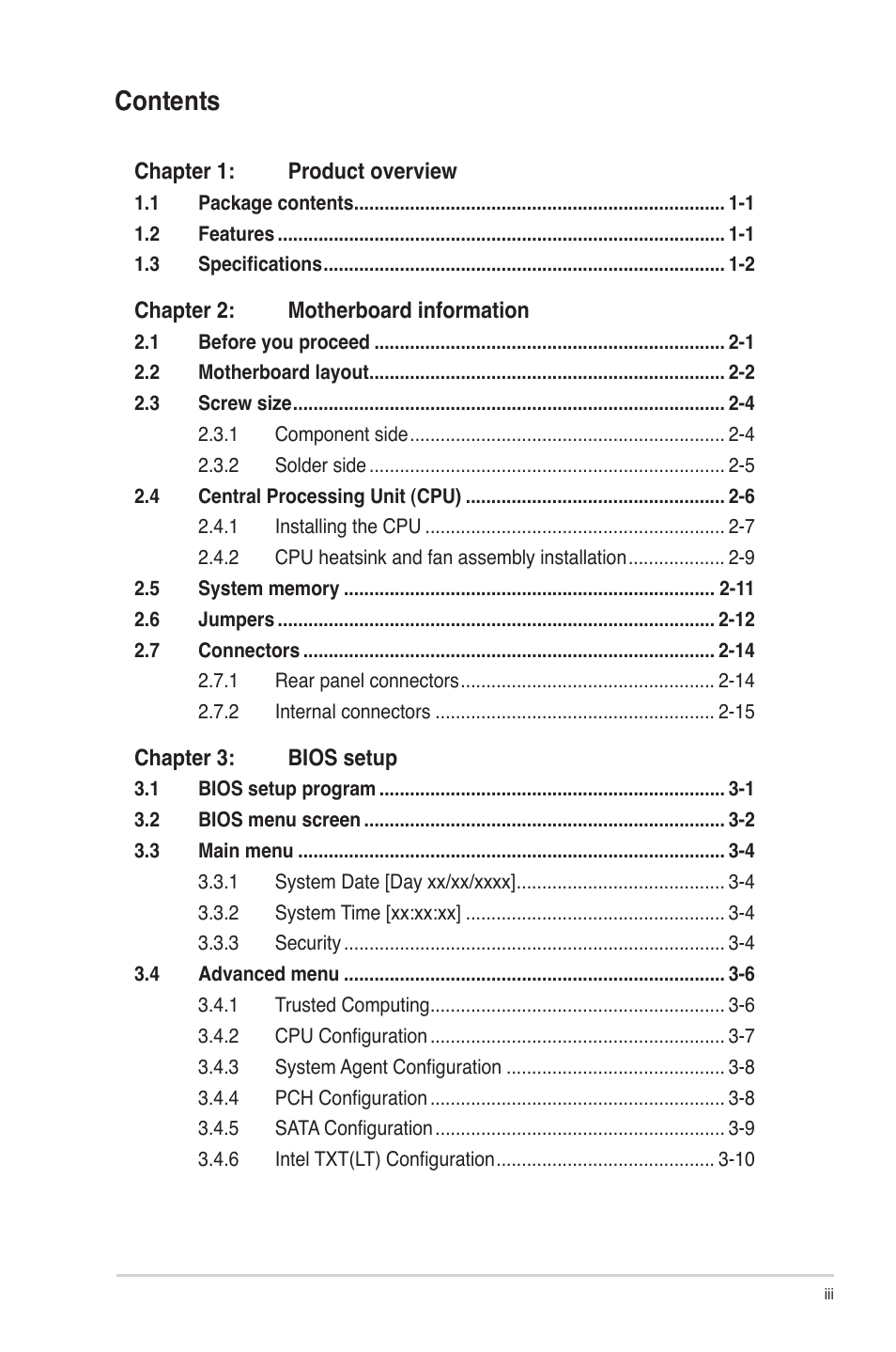 AAEON IMBM-Q67A User Manual | Page 3 / 56