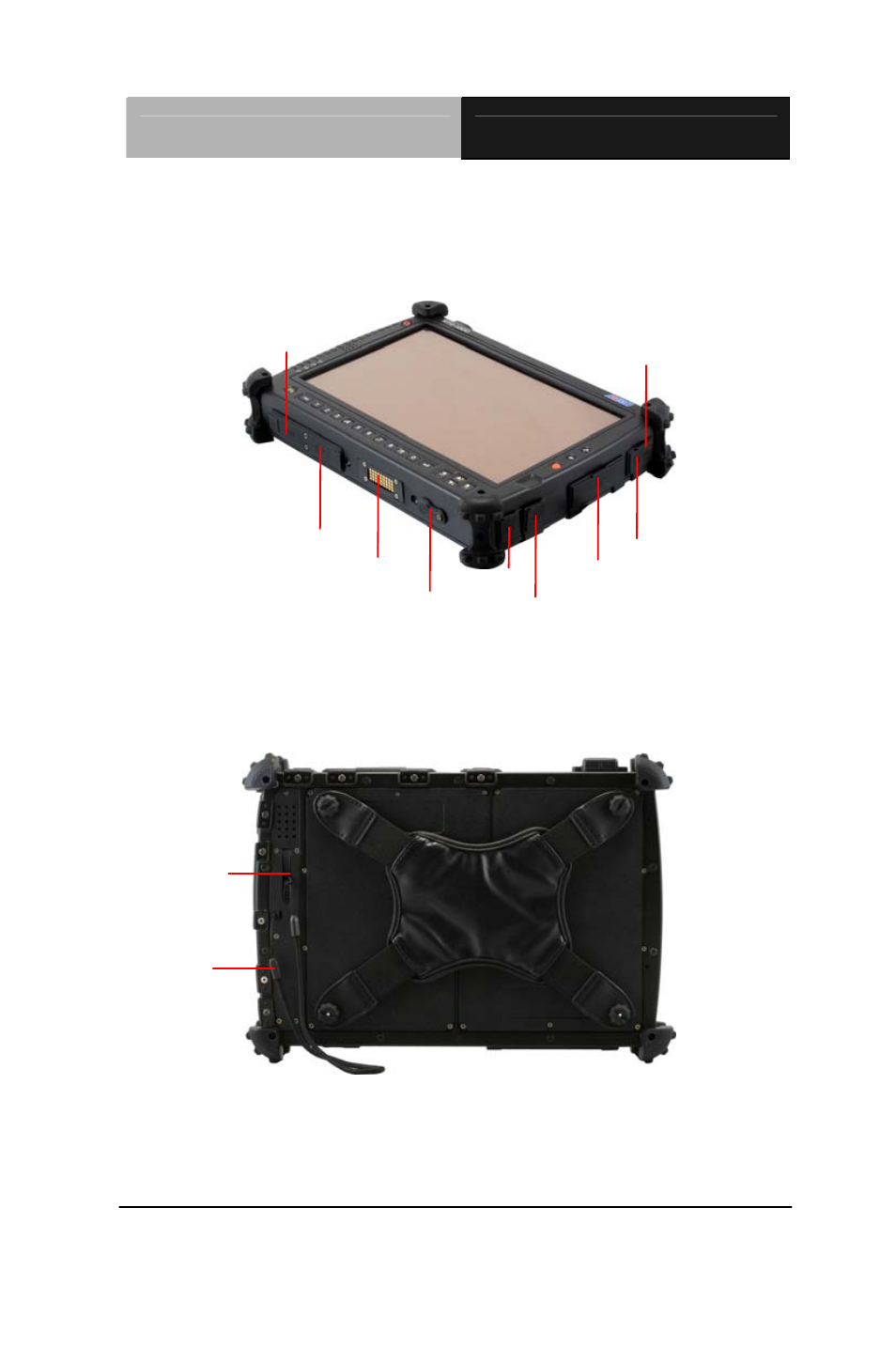 Right and bottom view, Rear view | AAEON RTC-1000AS User Manual | Page 23 / 51